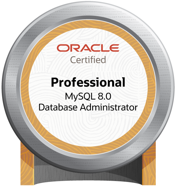 Oracle MySQL Administrator Badge