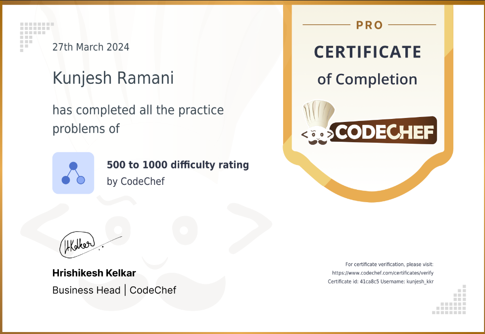 CodeChef_1000 Certificate